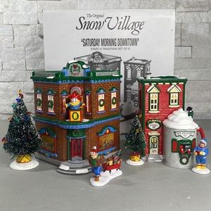 Department 56 “Saturday Morning Downtown” Start a tradition Set of 8